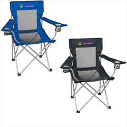 HH7052 Mesh Folding Chair With Carrying Bag And Custom Imprint